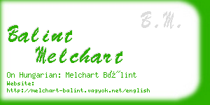 balint melchart business card